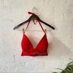 Shade and Shore Red Bikini Swim top